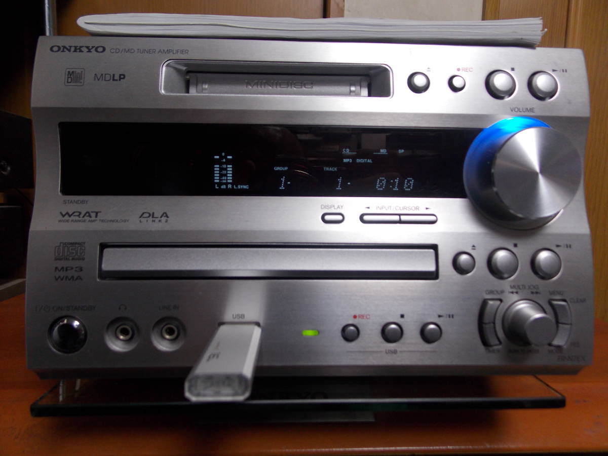 ONKYO FR-N7EX CD⁄MD⁄USB⁄TUNERアンプ☆ 動作良好☆高