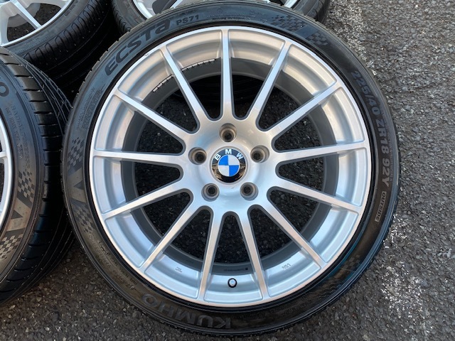 BMW 3シリーズに！ツライチサイズ ウェッズ IRVINE 8J-18インチ ET30 