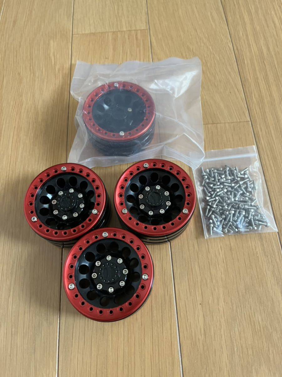 仮組試着のみ・未走行　アルミ製 1.9インチ ビードロックホイール 