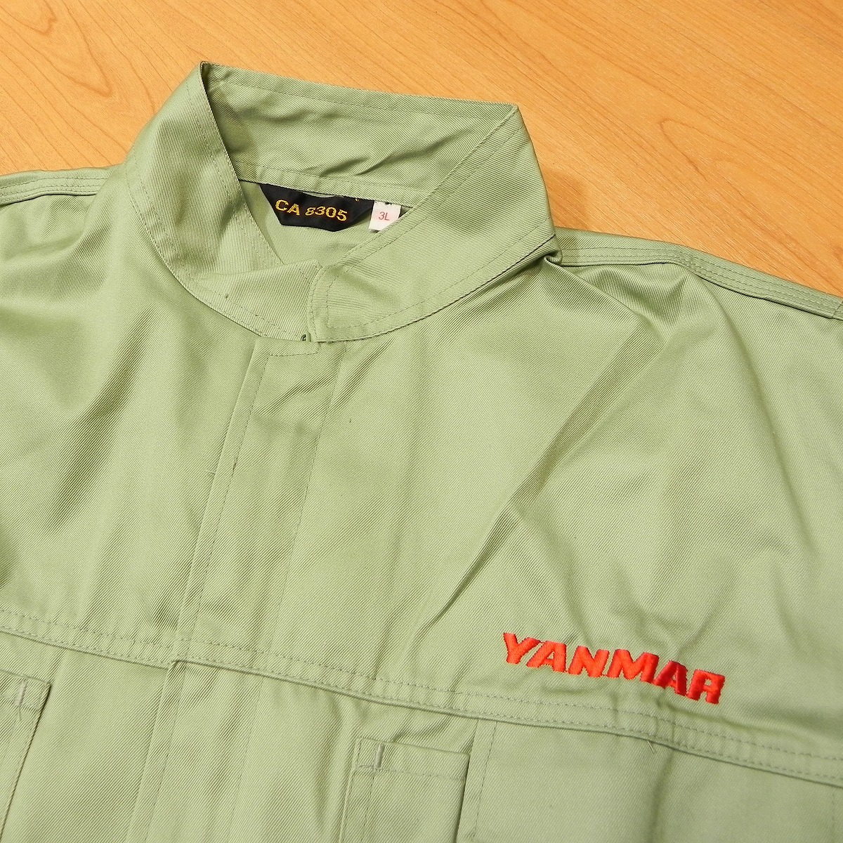 v944☆未使用品 訳有り【YANMAR】ヤンマー◇文字刺繍！ 長袖 つなぎ
