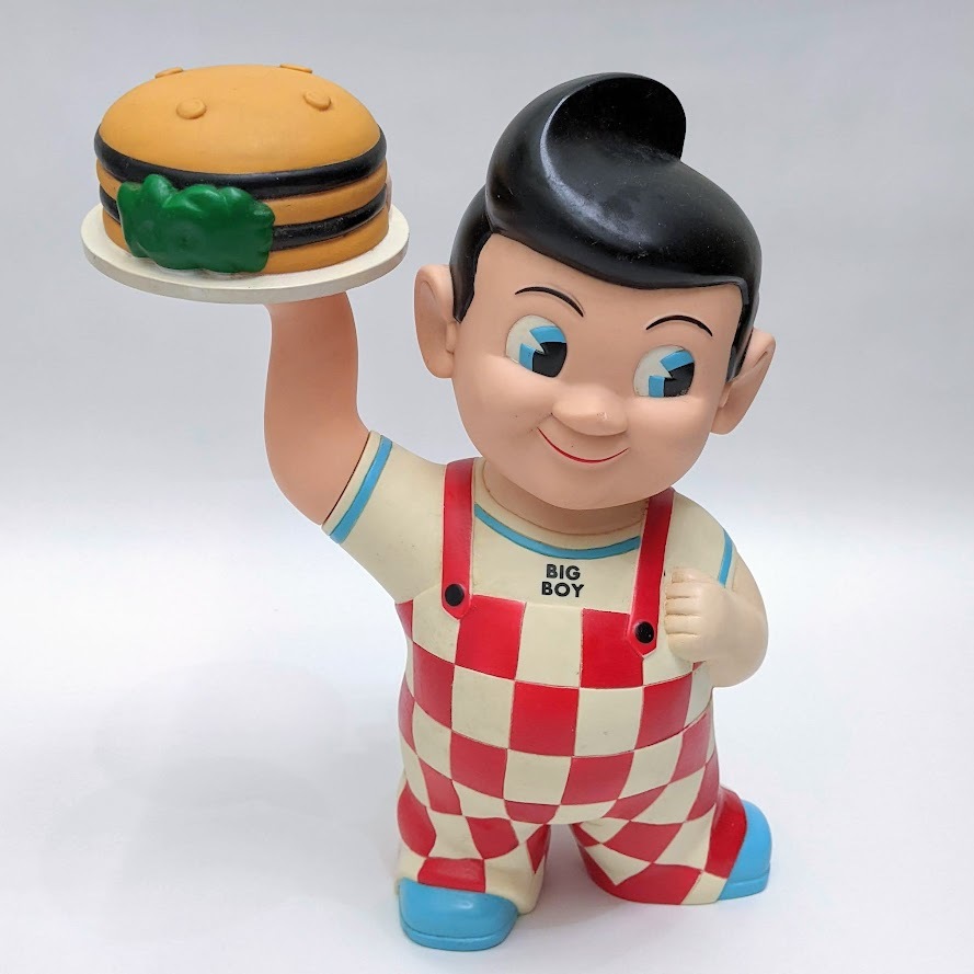 6300】BIG BOY ビッグボーイ ソフビ 人形 貯金箱 置物 販促 レストラン