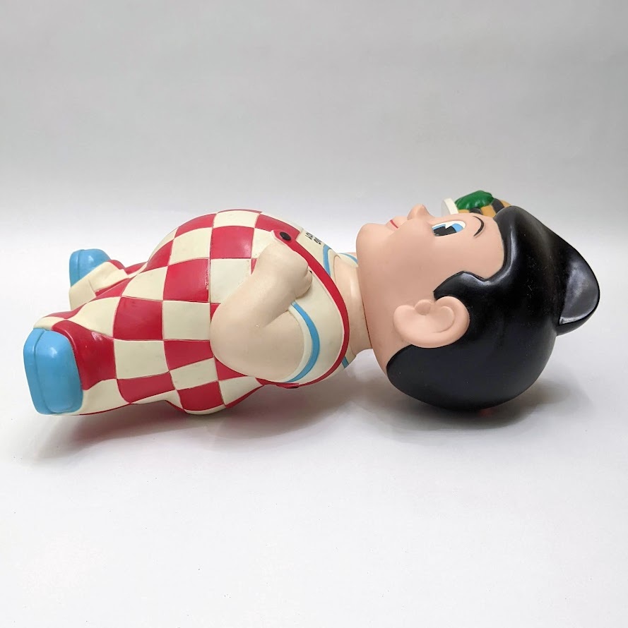 希少　大サイズ ビッグボーイ ハンバーグVer. 企業キャラクター ソフビ 6300】BIG BOY ビッグボーイ ソフビ 人形 貯金箱 置物 販促 レストラン