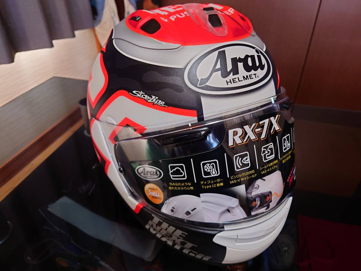 ARAI アライヘルメット RX-7X ニッキーヘイデン ヘイデンリセット M 