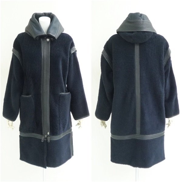 極美品 定価70万円 CHLOE クロエ 最高級 2WAY フード付 ムートンコート 