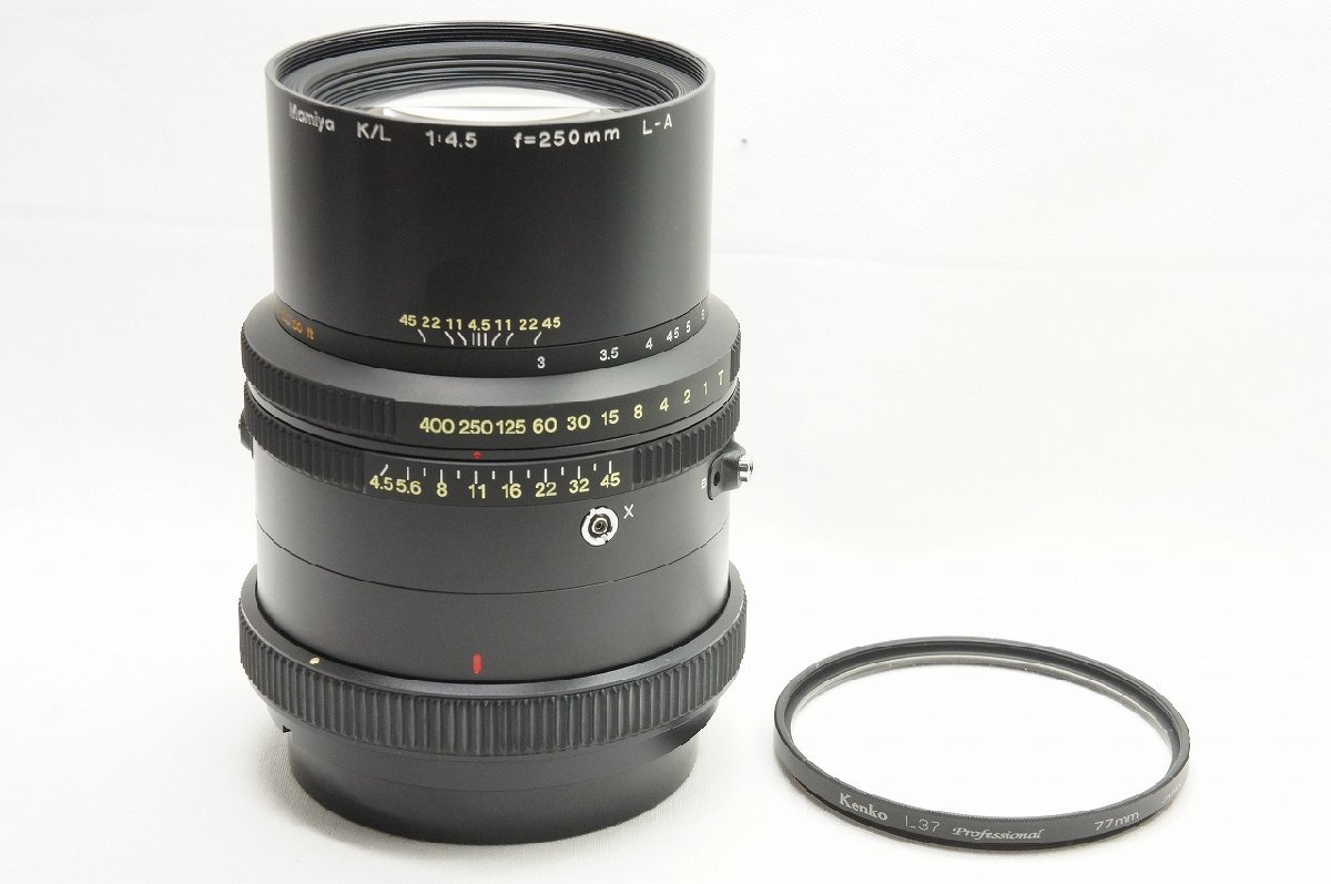 アルプスカメラ】良品 Mamiya マミヤ K/L 250mm F4.5 L-A RB67用 中判
