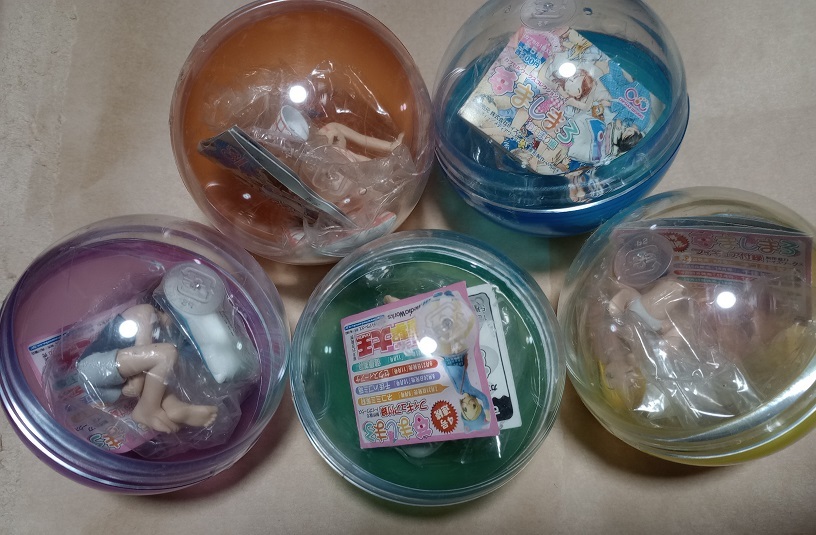 苺ましまろ ガチャフィギュア お泊まり編 初期版 5種コンプリート