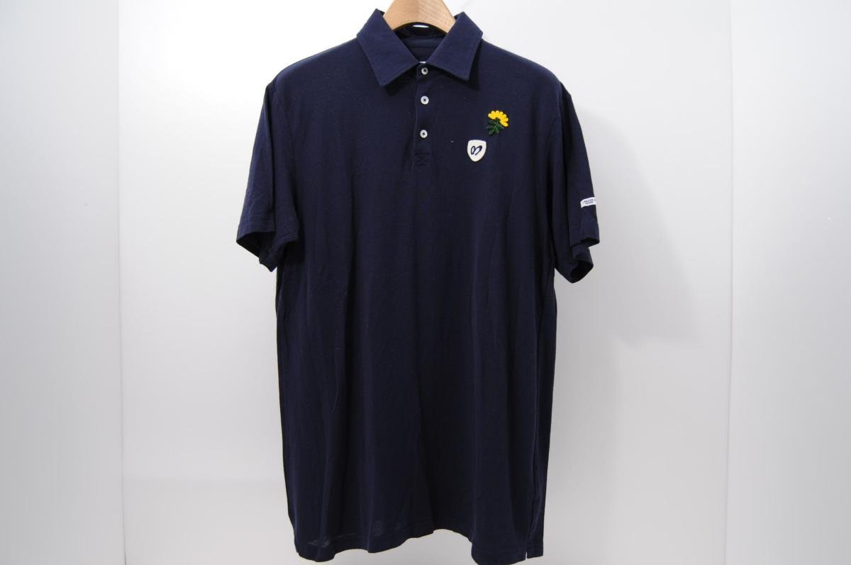 coco★マスターバニー★パーリーゲイツ★半袖ポロシャツ★紺★ネイビー★6(LL)★USED※ネコポス発送可★63095
