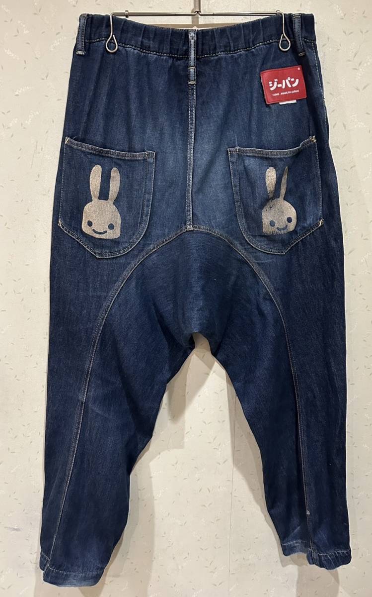 ＊キューン CUNE 魔人 うさぎ イージー サルエル デニムパンツ M 　　　　　　　　BJBC.C