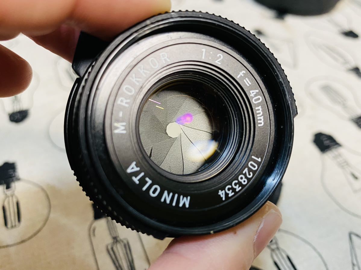 MINOLTA M-ROKKOR 40mm F2 (傾斜カム）Leica Mマウント Leitz Minolta 