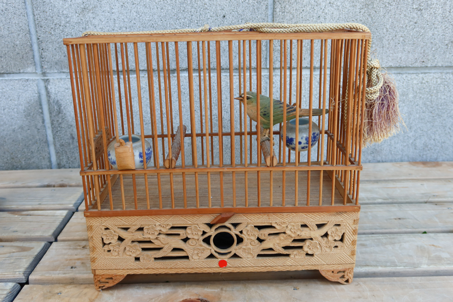 鳥籠 竹 和風 鳥籠 鳥かご 竹製 竹細工 和風 インテリア 文鳥 インコ