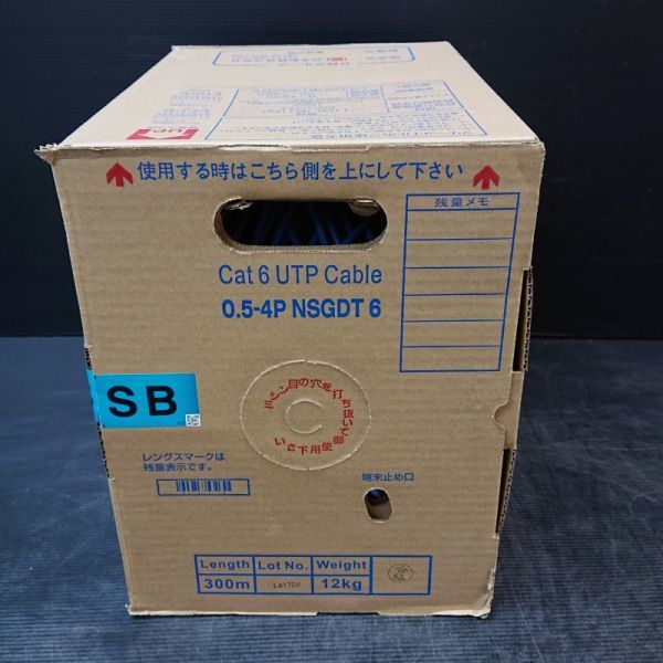 G00415 日本製線 Cat6 UTP LANケーブル 300m巻き NSGDT6 0.5mm-4P(その他)|売買されたオークション情報 ...