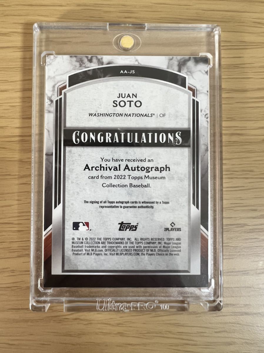 直書き】JUAN SOTO mlb 旨し topps auto ソト サイン