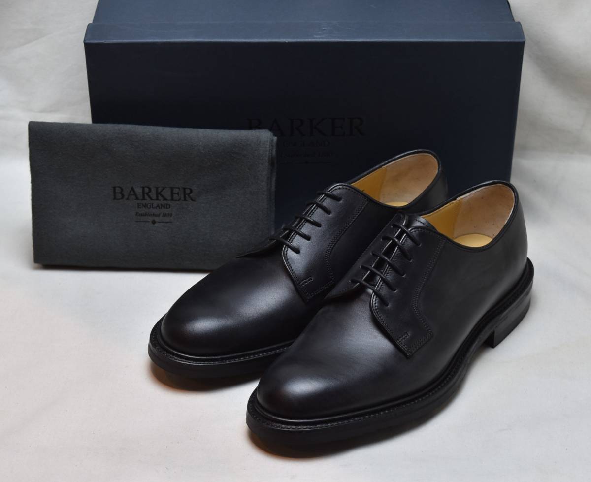 SALE!! BARKER　9278FW74　バーカー　グッドイヤー式　プレーンダービー　黒カーフ UK8.5　27-27.5cm相当 未使用品 イギリス製