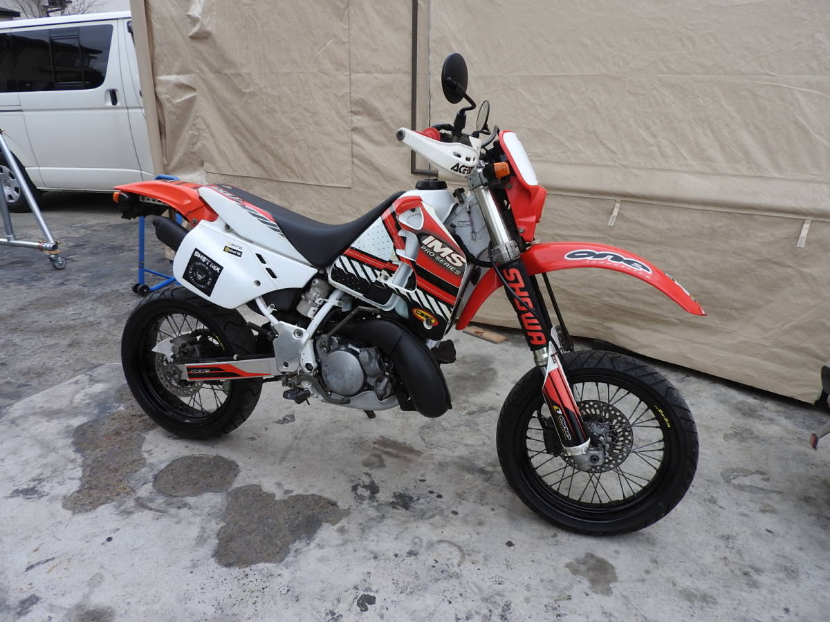 ＣＲＭ２５０Ｒ　モタード仕様　エンジン実動、軽整備済み、カスタムベースにいかがでしょうか？