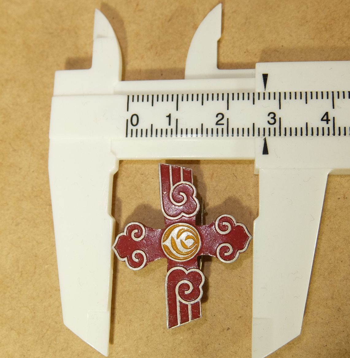 瑞雲十字章 満州帝国建国十周年 関東軍 旧日本軍 ピンバッジ 勲章 記章