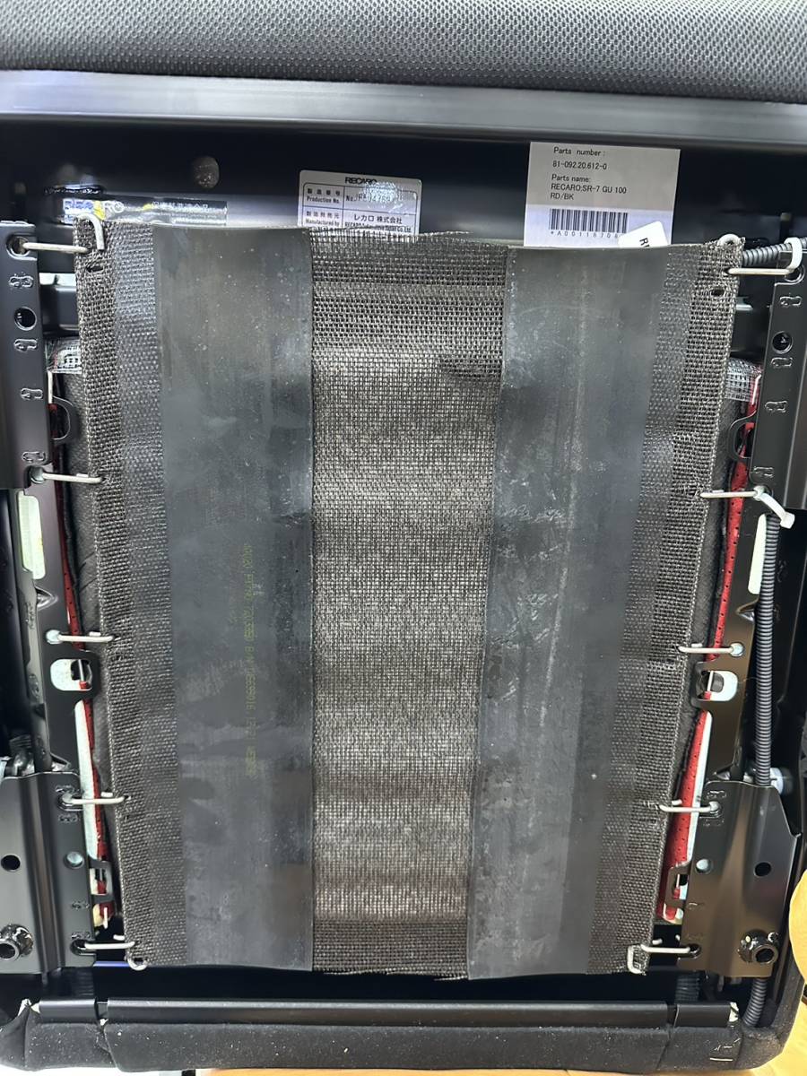 RECARO レカロ　SR-7 GU100 ブラック/レッド　SBR対応　未使用品_6