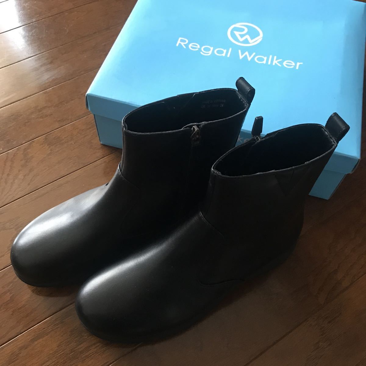 REGAL リーガルウォーカー　ショートブーツ ゴアテックス　ブーツ　黒　24㎝　新品　未使用品