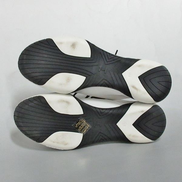 レペット repetto シューズ 37 - レザー 白×黒 レディース サイズ:37