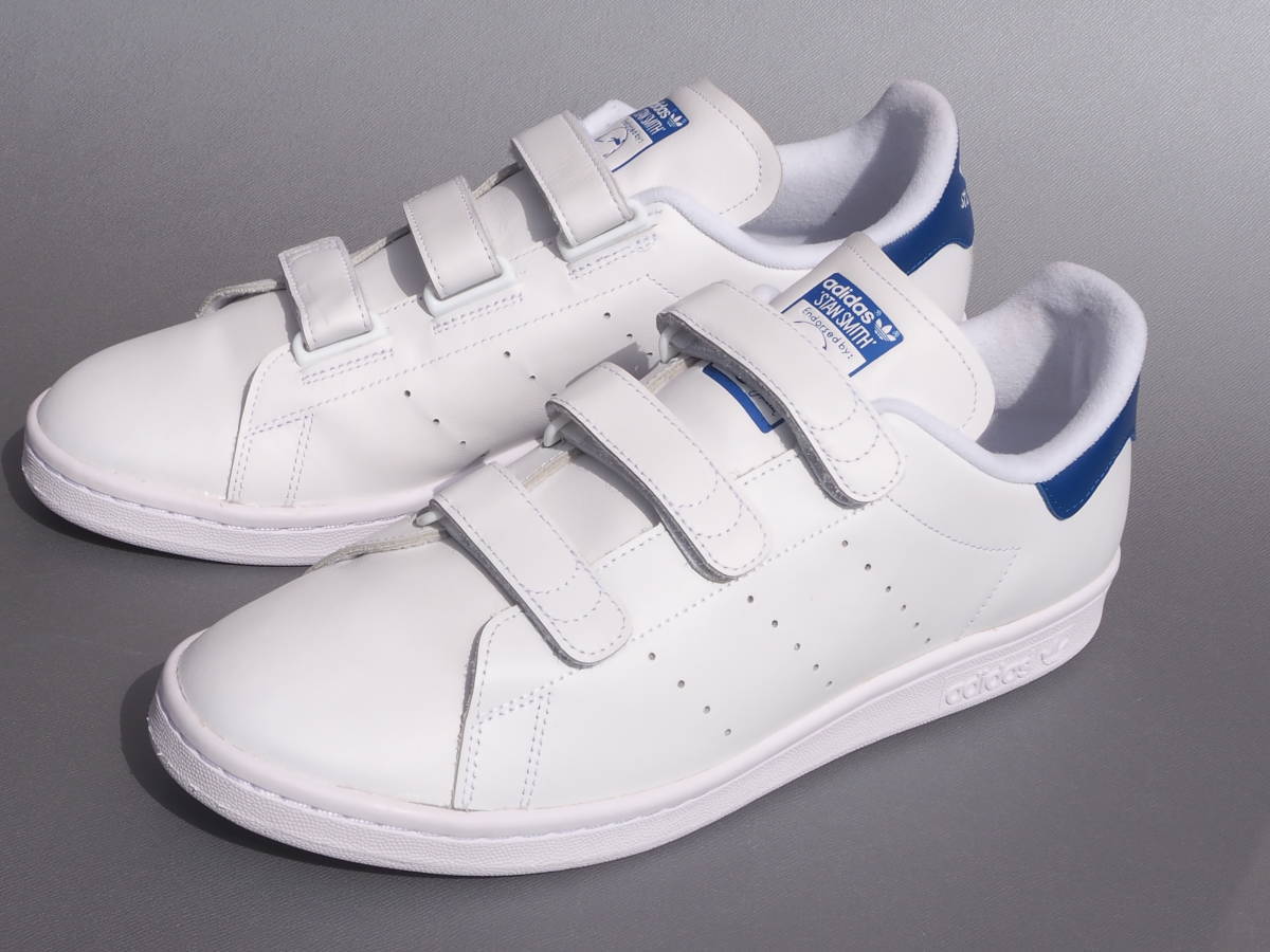 ほぼ新品!! 28，5cm 限定 19年 adidas スタンスミス ベルクロ 白x青 