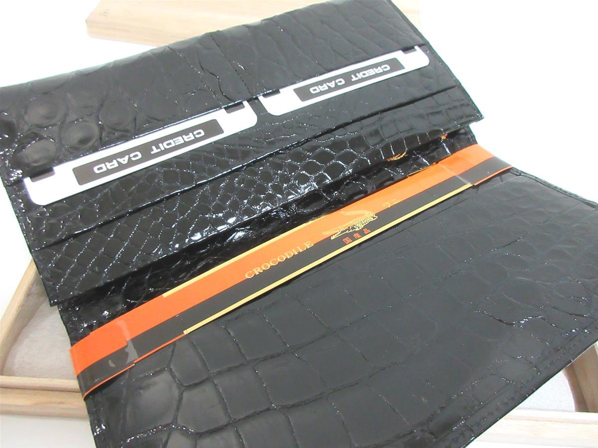 クロコダイル 新品 無双 新品未使用 三京 最 クロコダイル 長財布 無双