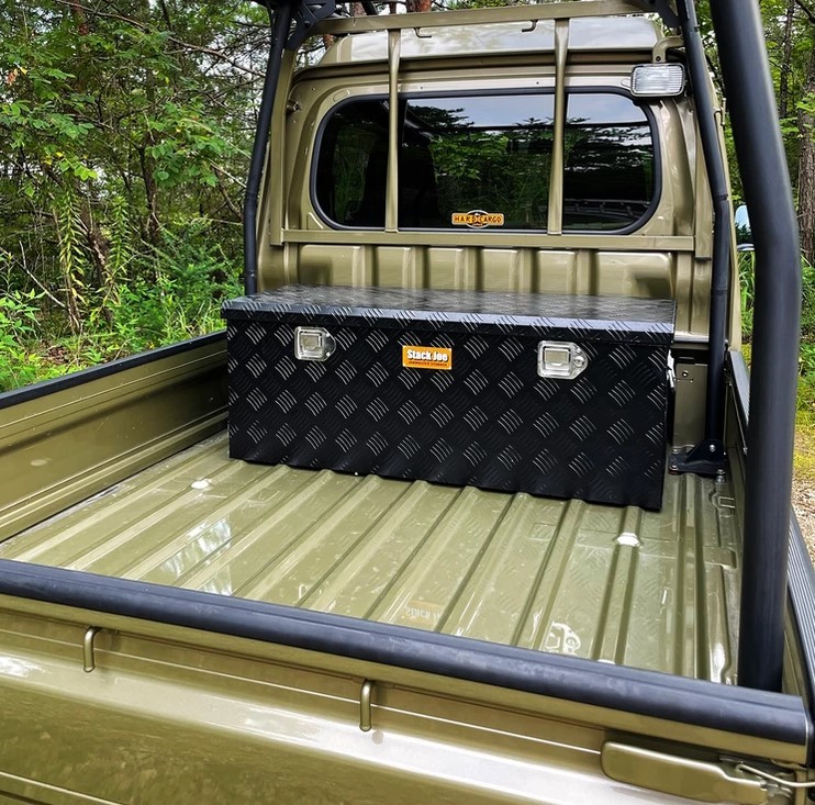 STACK JOE SJ-200BK アルミトラックボックス 200L JOB MASTER STORAGE SJ-200BK（ブラック）万能アルミボックス 工具箱