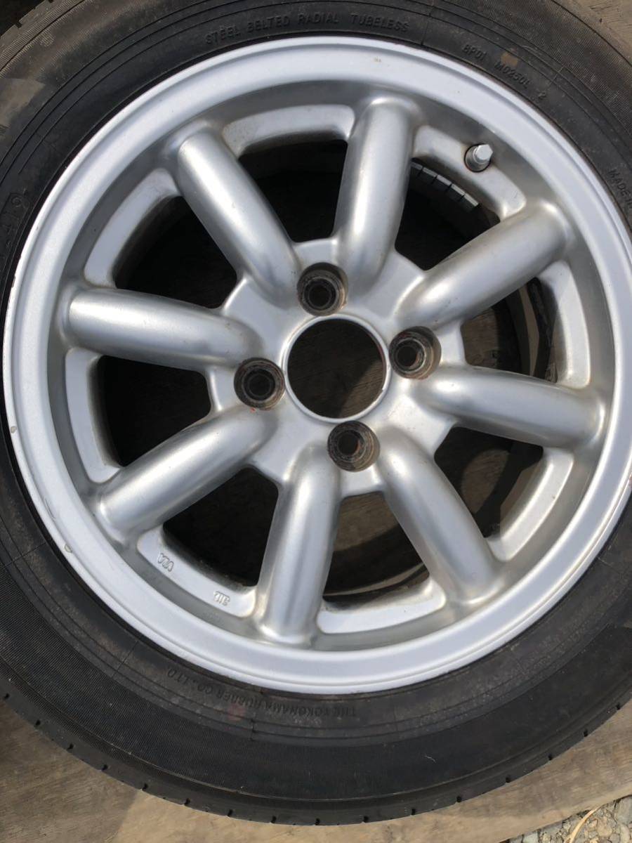 ENKEI 8スポーク ワタナベ風14インチ 4h 4穴pcd100 6j+38 PRACTIVA 175