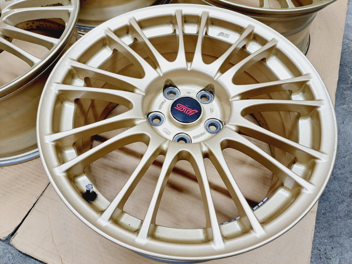 希少】スバル WRX STI 純正 BBS ホイール 4本セットGDB GRB GVB VAB