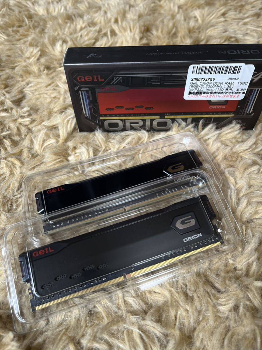 新品未使用 Geil orion DDR4 16GB(8GB×2) PC4 25600 3200MHz ④