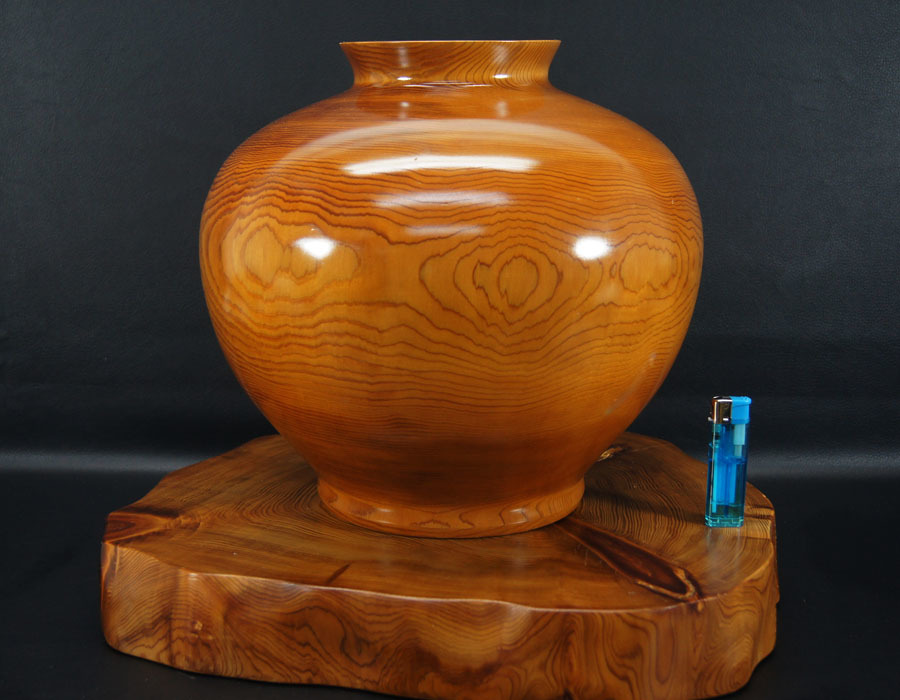 屋久杉 置物 屋久杉壺 中古品(木工、竹工芸)｜売買されたオークション