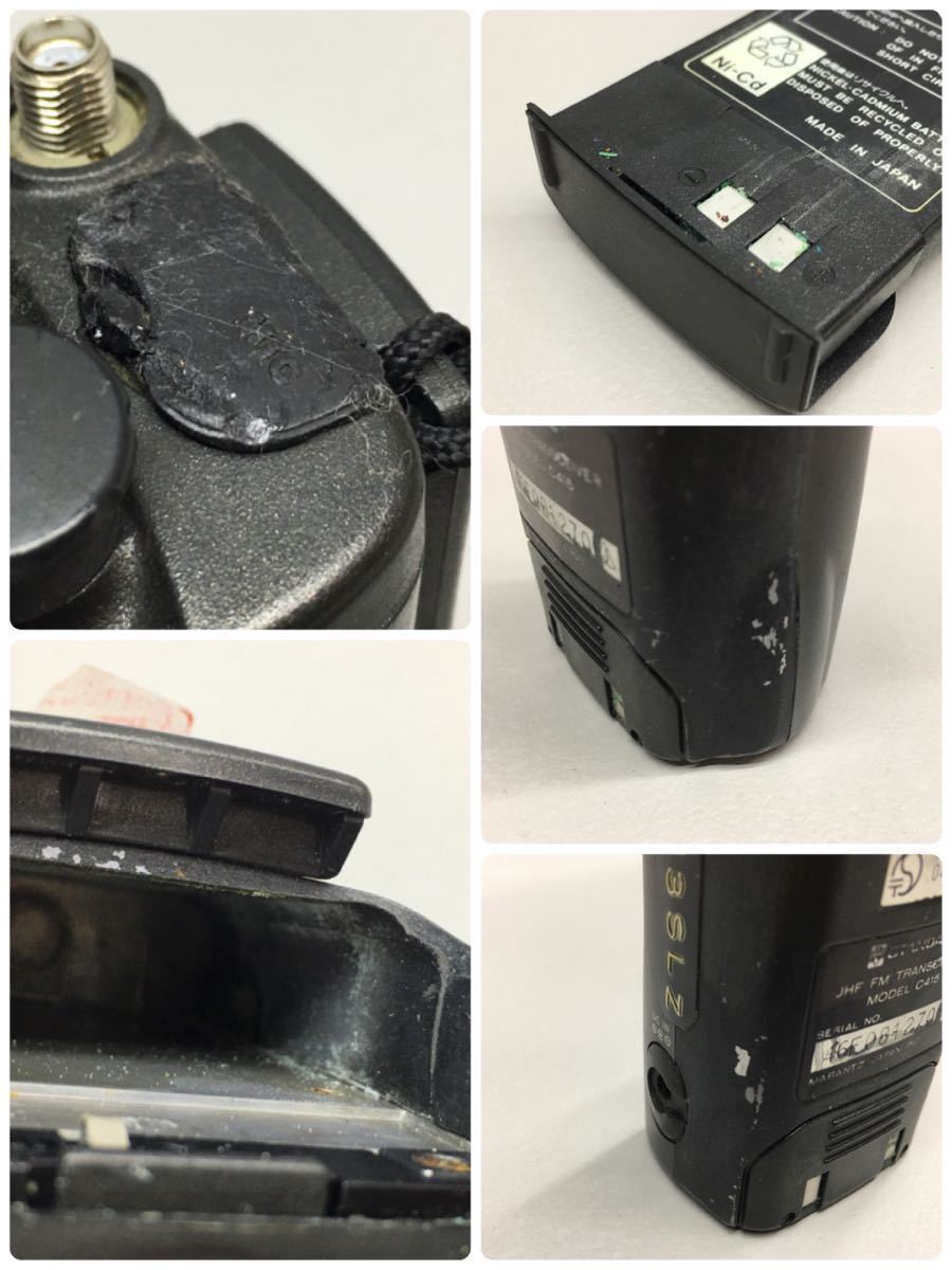 SU■ジャンク■ STANDARD スタンダード トランシーバー C415 アンテナ/DIAMOND RH901 ハンディ 小型 無線機 昭和レトロ 当時物 中古品_10