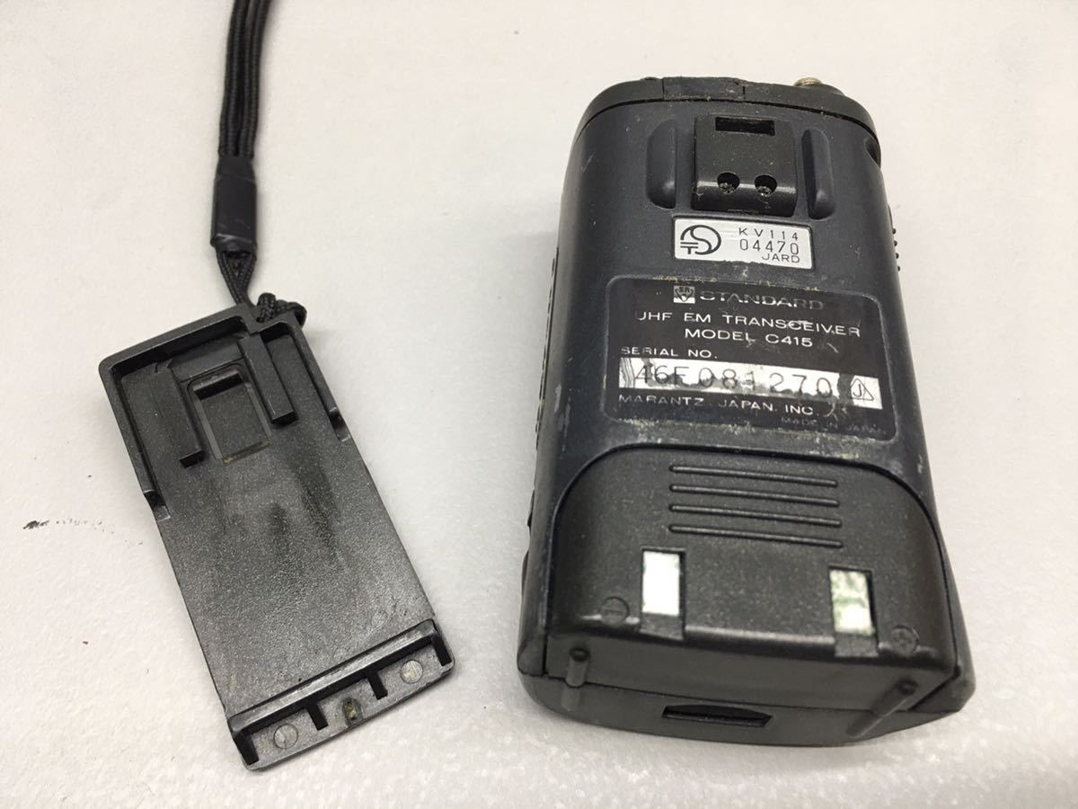 SU■ジャンク■ STANDARD スタンダード トランシーバー C415 アンテナ/DIAMOND RH901 ハンディ 小型 無線機 昭和レトロ 当時物 中古品_7