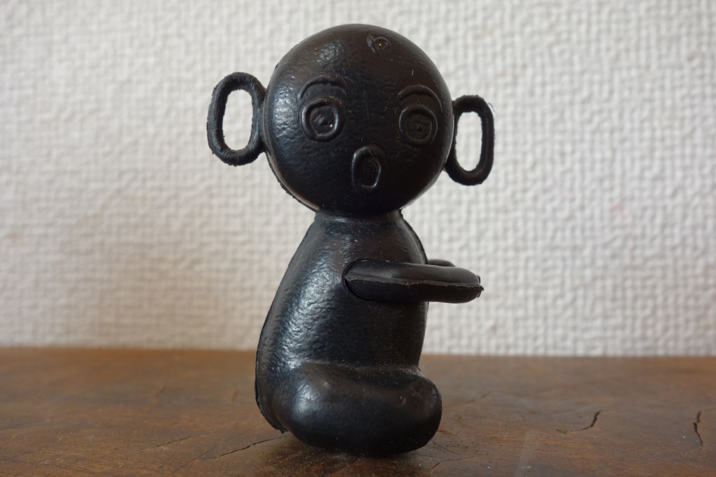 昭和レトロ ダッコちゃん 陶器製人形 マスコットまとめて2点◇当時物