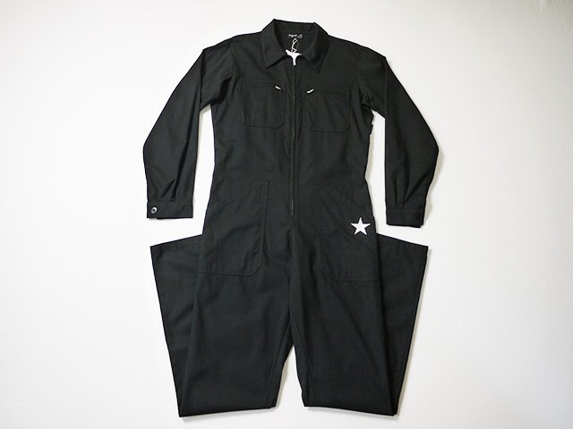 agnes bオールインワン　つなぎ agnes b. アニエスベー ツナギ オールインワン 正規品 36サイズ 黒