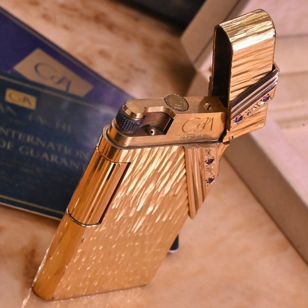 本物 美品 カランダッシュ 極希少 K18ゴールド×ルビー 金無垢装飾  