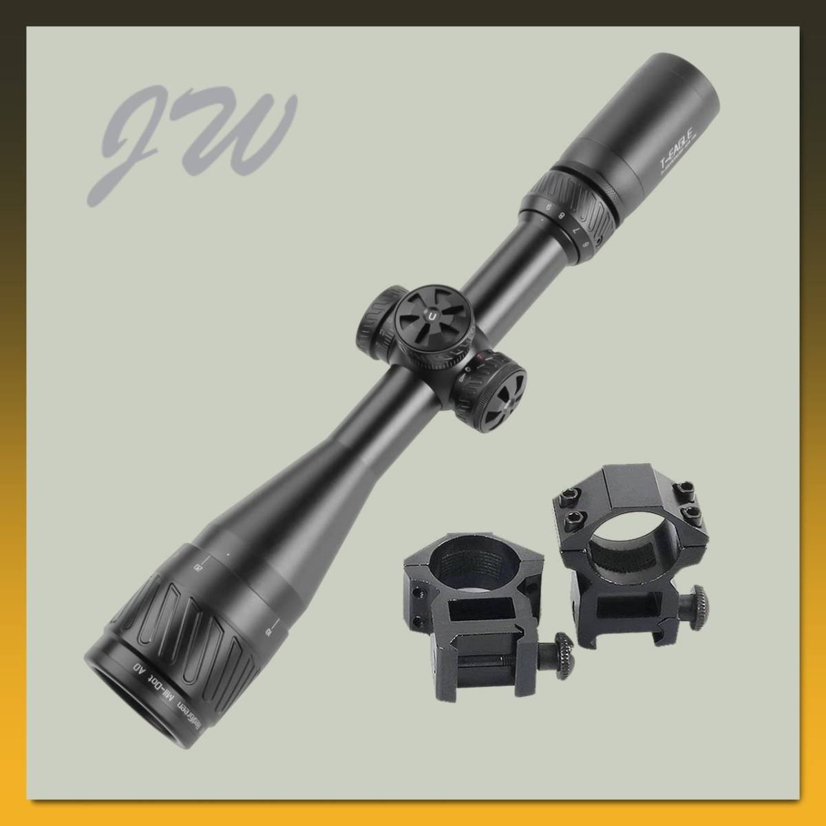 T-EAGLE ライフルスコープ Mil dot ミルドットレティクル 3-9x40AOIR