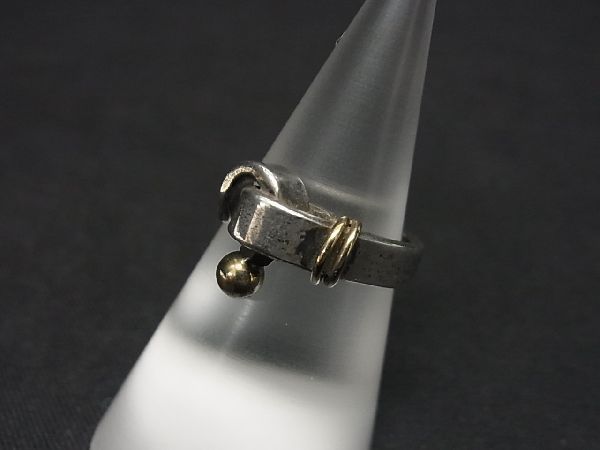 1円 TIFFANY＆Co. ティファニー フック&アイ SV925×K18 750 18金 バングル アクセサリーシルバー系 AF9274yM