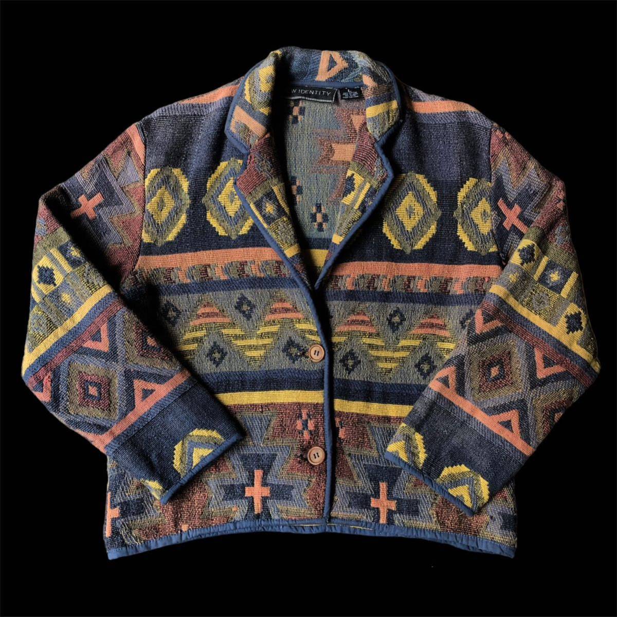 Gobelin Pattern Chambray Jacket