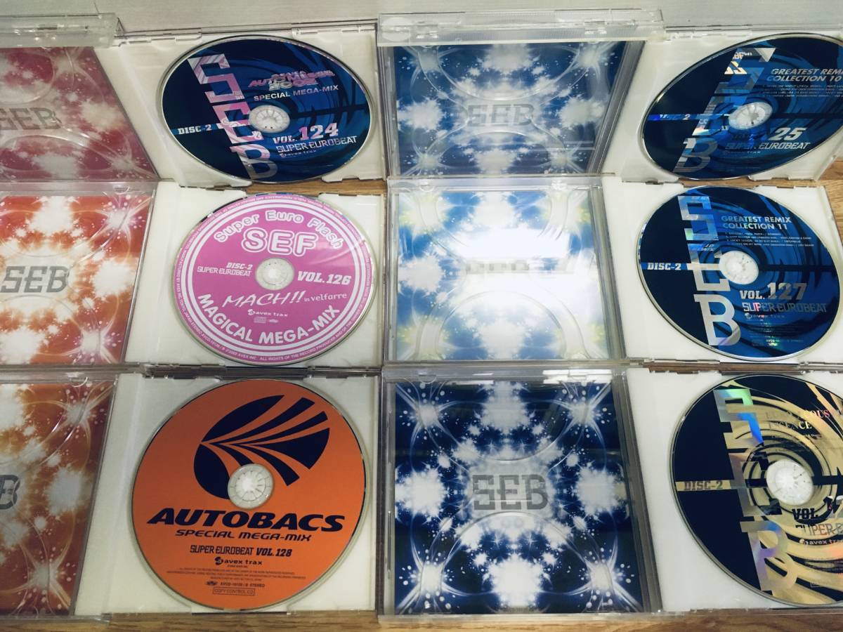 SUPER EUROBEAT vol.121 122 123 124 125 126 127 128 129 9作セット 