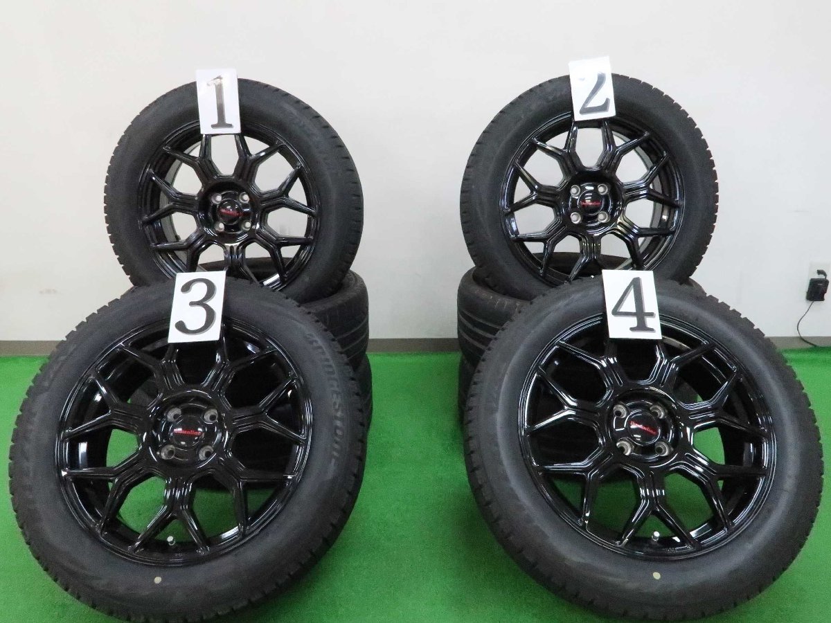 4本 Humanline 17インチ 6.5J +40 4H PCD 100 スタッドレス