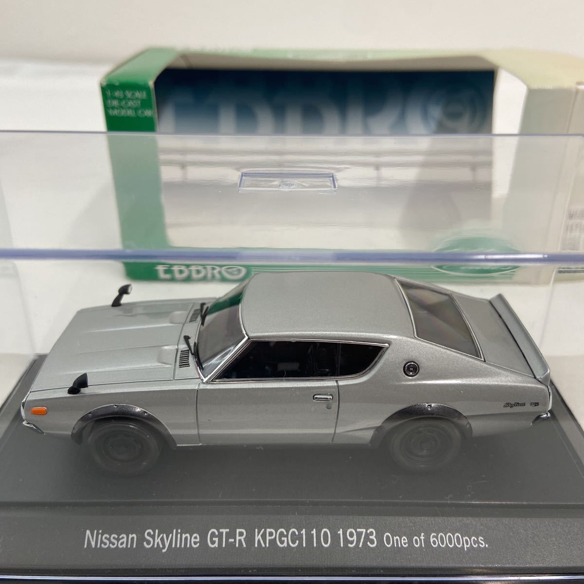 EBBRO 1/43 NISSAN SKYLINE GT-R KPGC110 1973年 Silver エブロ 日産
