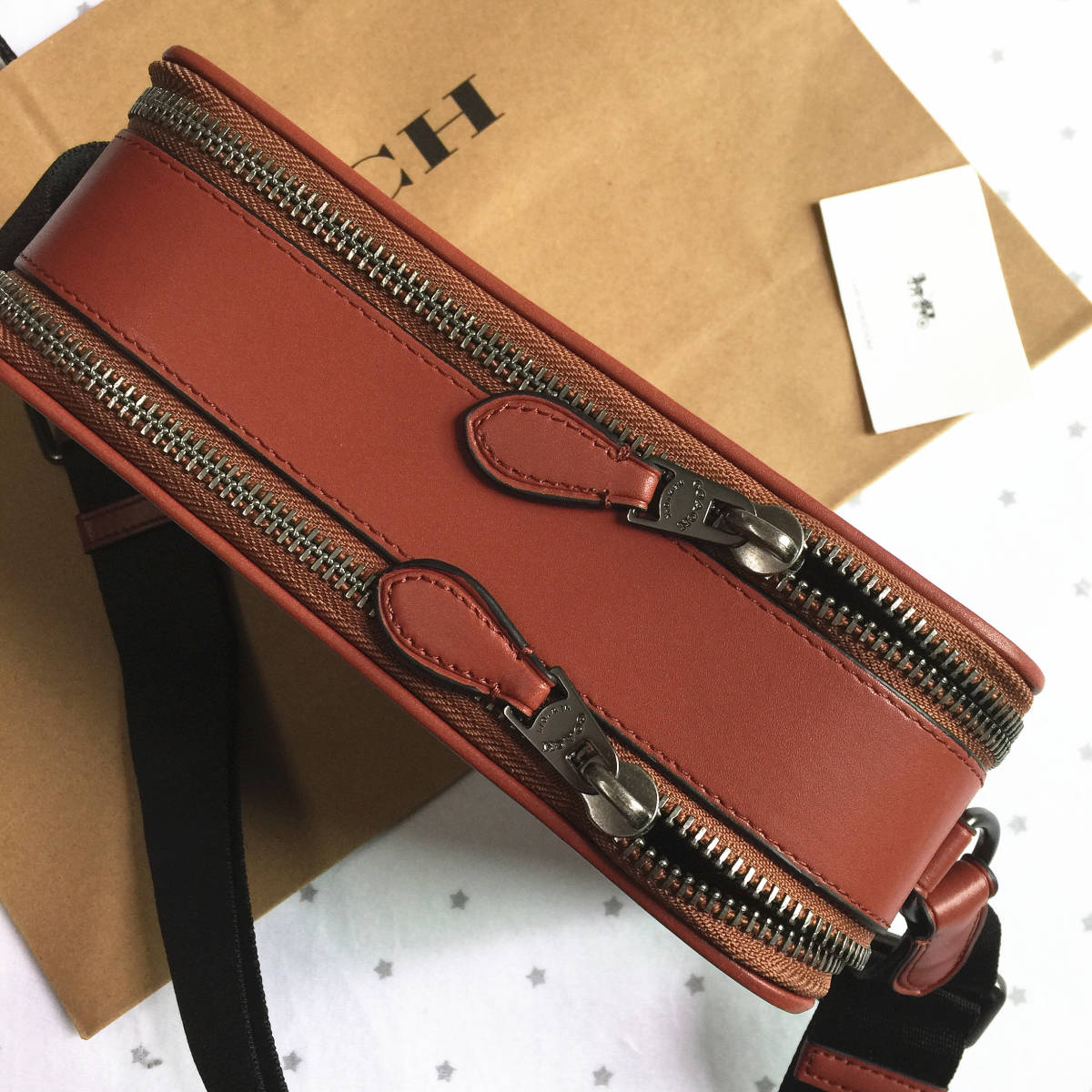 新品未使用】COACH コーチバッグ CF076 ブラウン レキシーバッグ