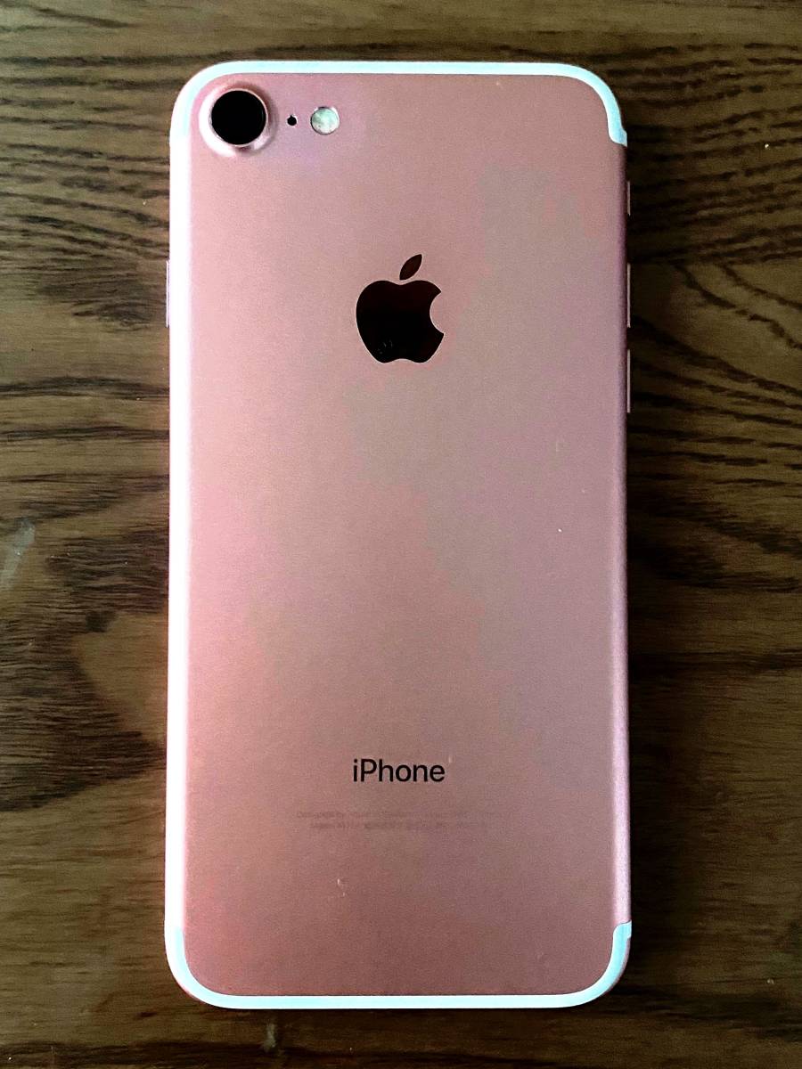 SIMフリー 美品　Apple iPhone 7 128GB ローズゴールド_1