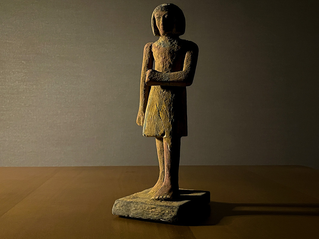 【本物保証】古代エジプト 下僕の木像 古代の木製 考古学 副葬品 出土品 象形文字 シルクロード エジプト展 ローマンガラス ガンダーラ