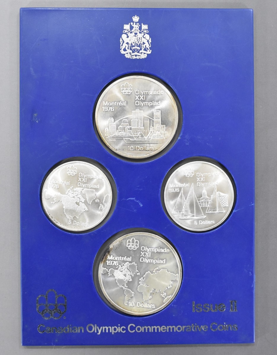カナダ モントリオール オリンピック 五輪 記念銀貨 1976年 4枚セット