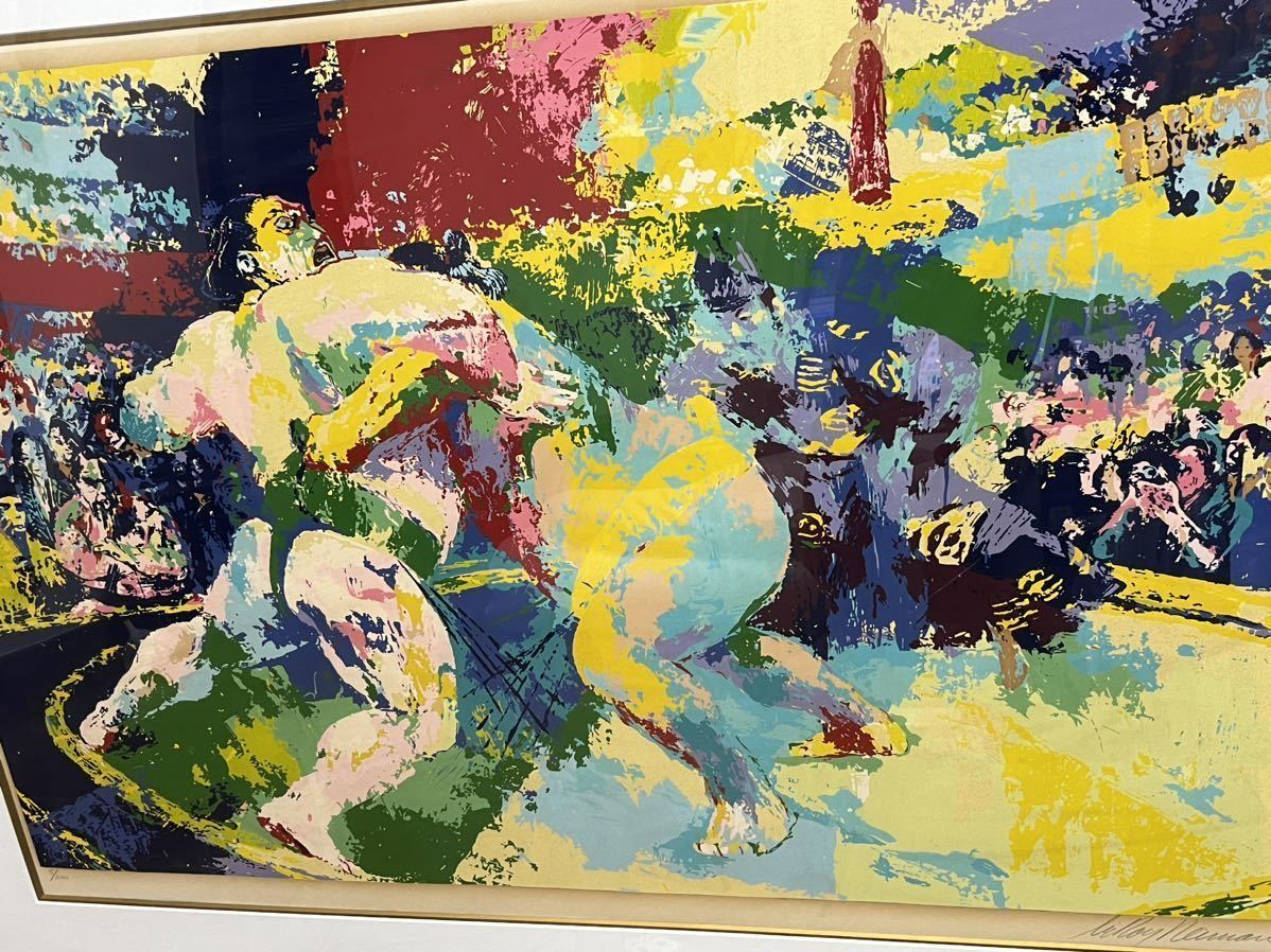 リロイニーマン、スモウ、シルクスクリーン リロイニーマン 「スモウ」 シリアル5/300 直筆サイン入り シルク