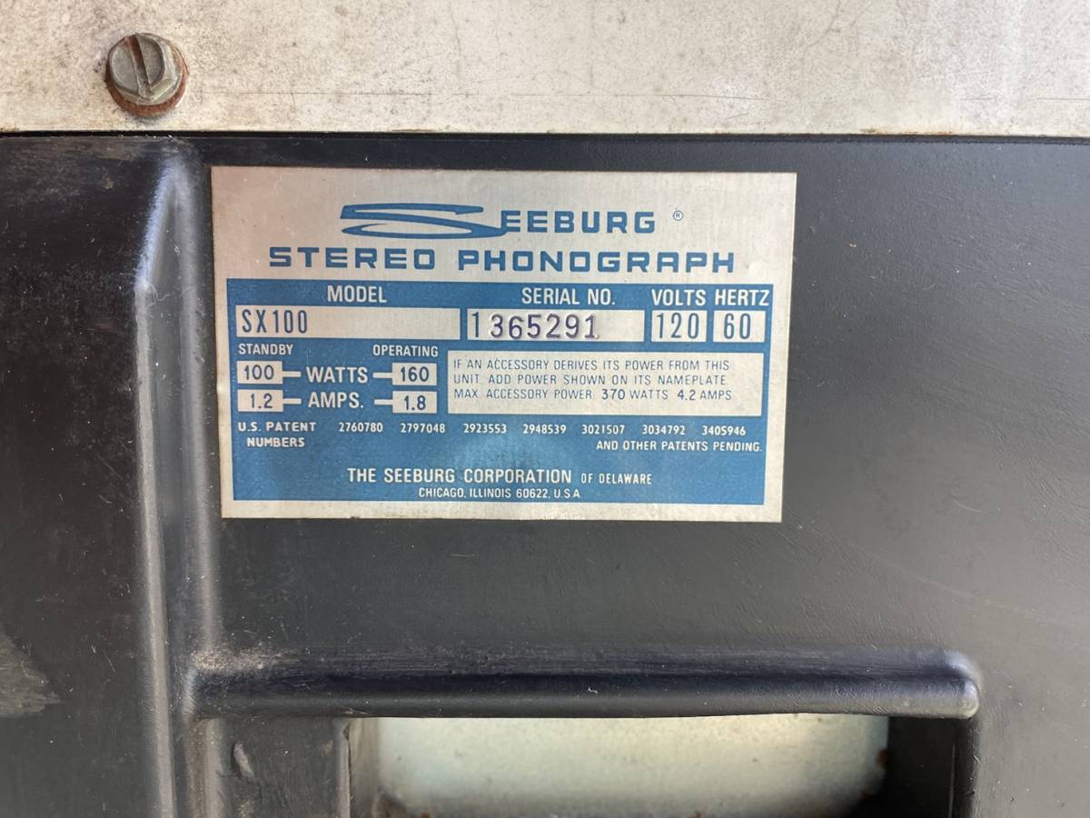 SEEBURG STEREO PHONOGRAPH SX100 ジュークボックス アンティーク