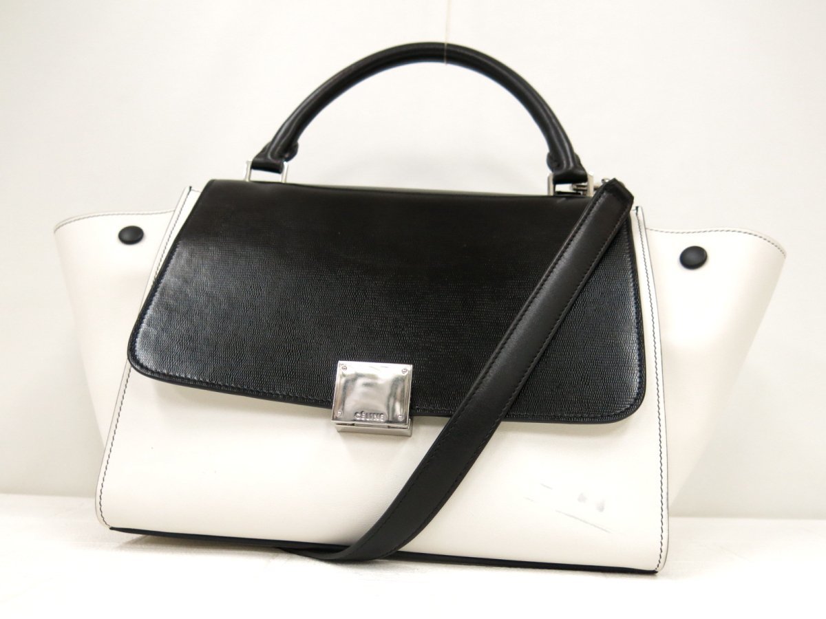 ◇CELINE セリーヌ◇トラペーズ◇カーフ レザー 本革◇2way ◇CELINE セリーヌ◇トラペーズ◇カーフ レザー 本革◇2way