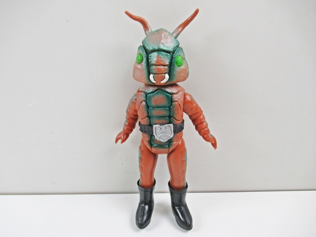 当時物　旧バンダイ　仮面ライダー　怪人　ザンブロンゾ　ソフビ 当時物 旧バンダイ 仮面ライダー 怪人 ザンブロンゾ ソフビ - メルカリ