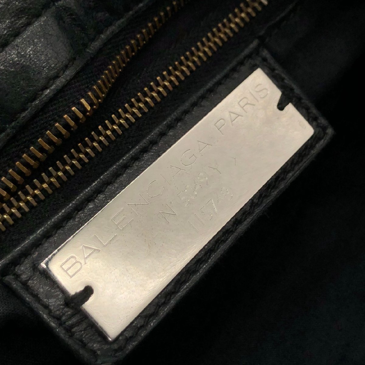 BALENCIAGA バレンシアガ 115748 ザ・シティ ラムスキン レザー 2way