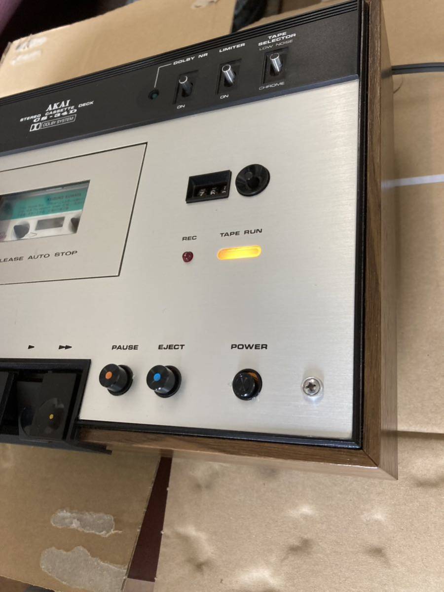 希少　70年代　　ヴィンテージカセットデッキ　AKAI　アカイ　CS-34D 希少 70年代 ヴィンテージ カセットデッキ AKAI アカイ CS-34D